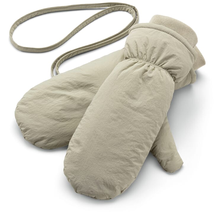 Damen-Wendehandschuhe, hellgrün-creme