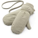 Gants réversibles pour femmes, vert clair-crème