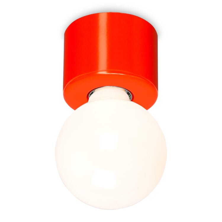 Wand- en plafondlamp Stoofpot, Lichtgevend oranje RAL 2005