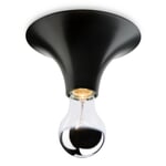 Wand- en plafondlamp Etna RAL 9005 Diepzwart