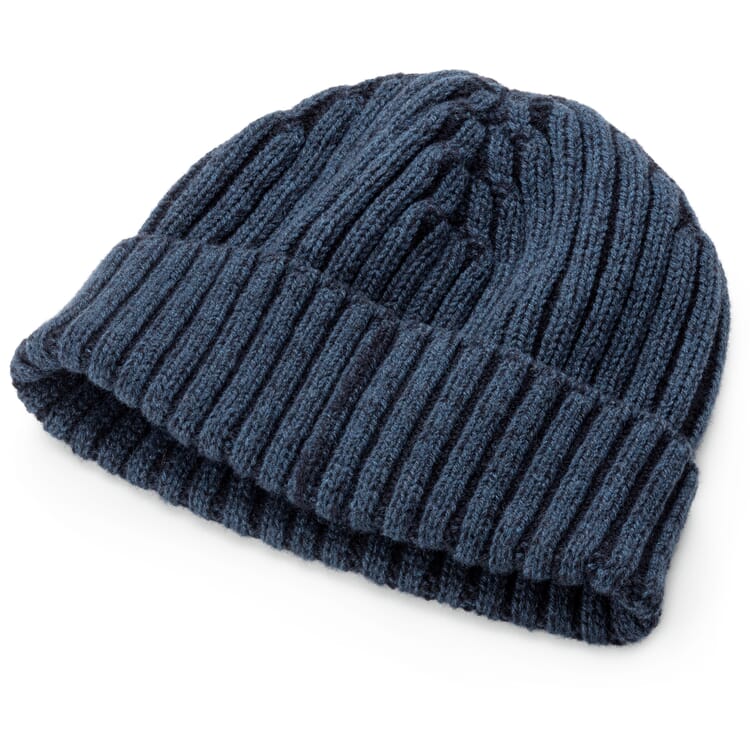 Bonnet tricoté pour homme, Tons bleus