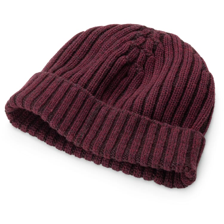 Bonnet tricoté pour homme, Tons rouges