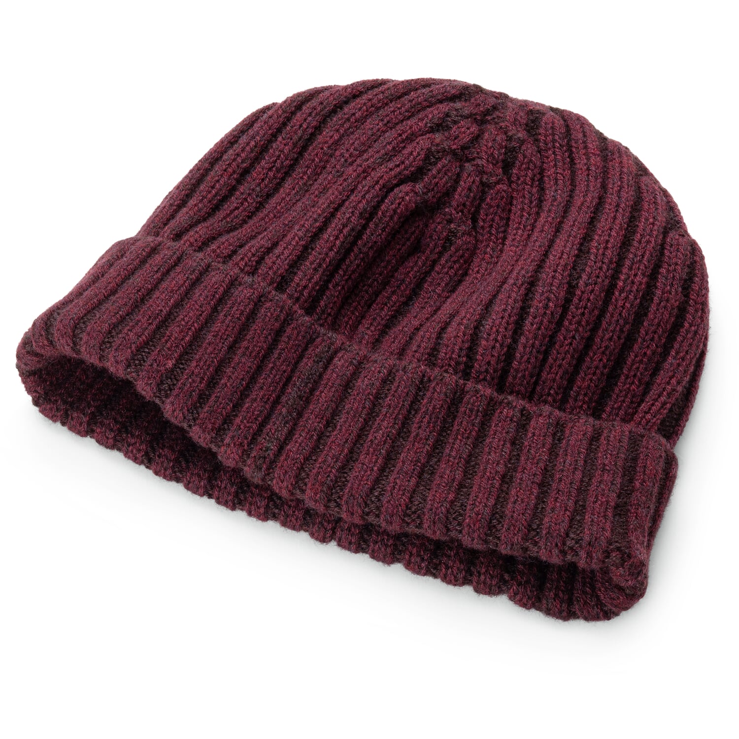 Men knitted hat, Red tones Manufactum