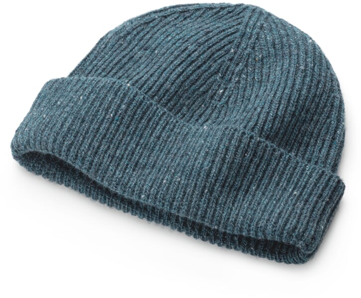 Casquette homme fil mélangé, pétrole