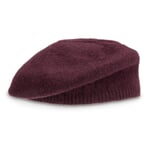 Ladies' beret knitted, bordeaux