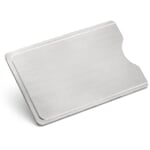 Pochette pour carte en acier inoxydable Argenté
