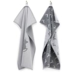 Tea towel deer Gray