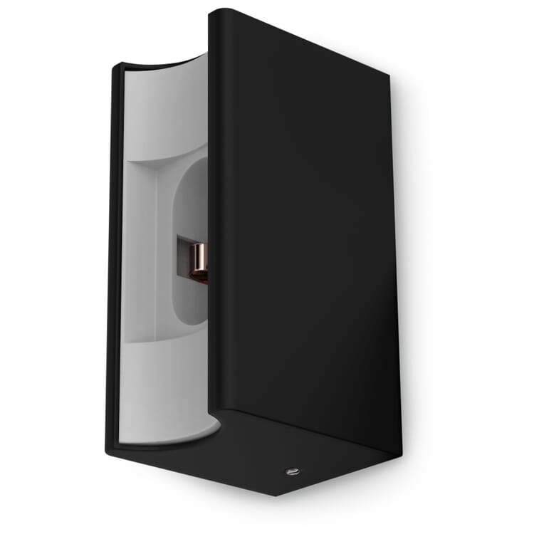 Base para lámpara de línea, RAL 9005 Negro intenso