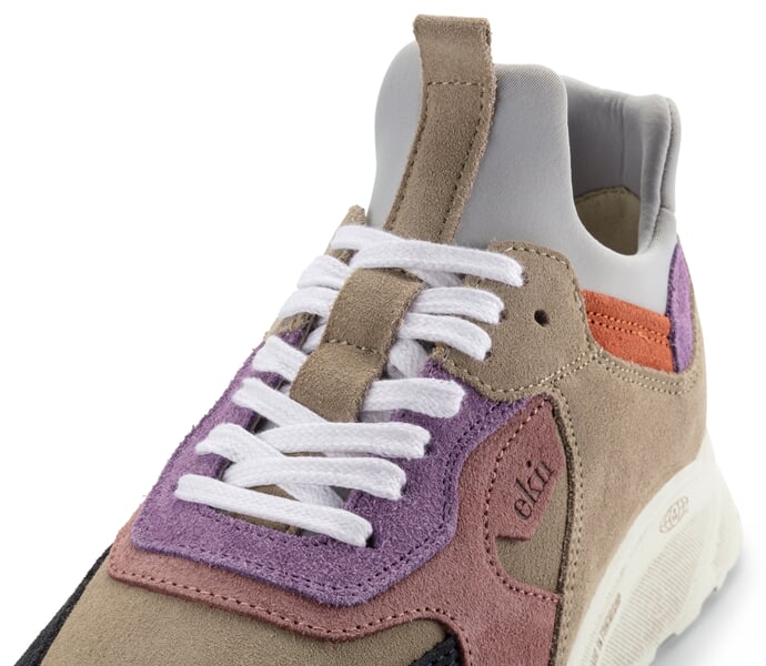 Damen-Sneaker Larch Beige-Rosé, Detailsicht
