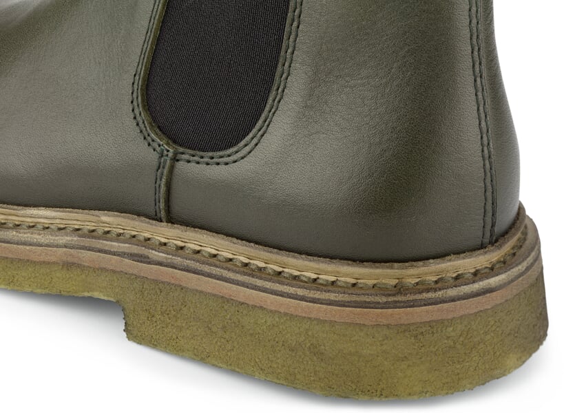 Damen-Chelsea-Boot Oliv, Detailsicht