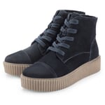 Botas con cordones para mujer Azul oscuro