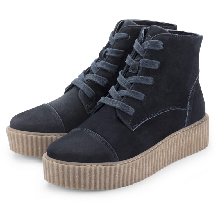 Damen-Schnürstiefel, Dunkelblau
