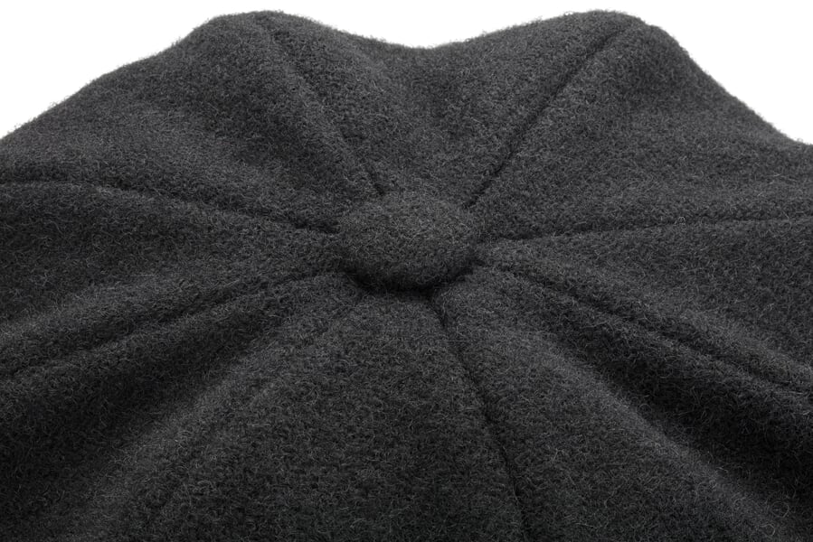 Casquette homme Bakerboy Noir, vue détaillée