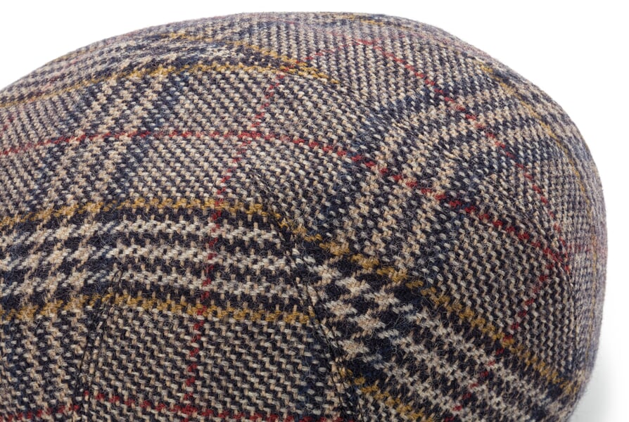 Herrenmütze Schafwolle Mehrfarbig, Detailsicht