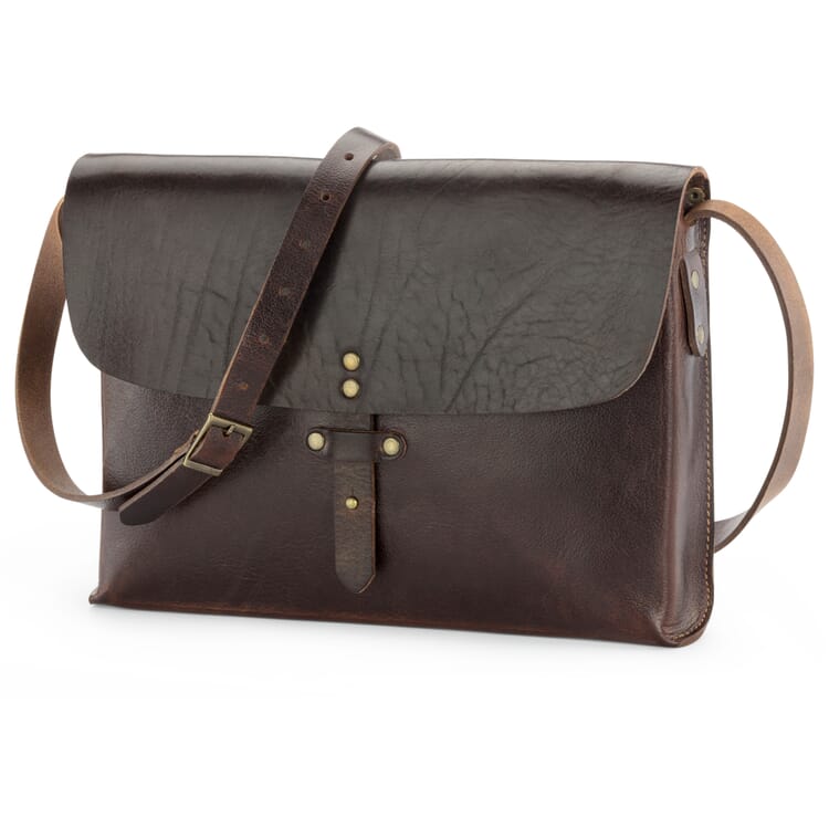 Brown Cowhide Shoulder Bag