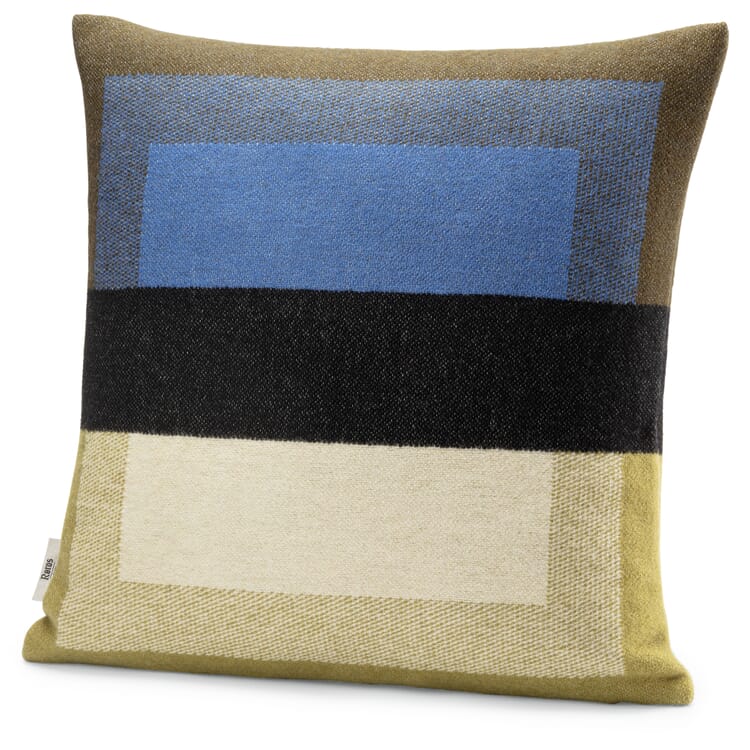 Bento lambswool pillowcase, Green-Blue
