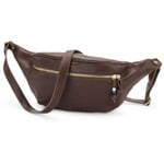Unisex Waist Bag, Dark Brown