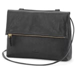 Lederhandtasche, schwarz