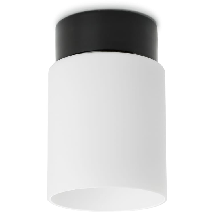 Loftslampe i porcelænscylinder