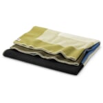Bento lamswollen deken Groen-blauw