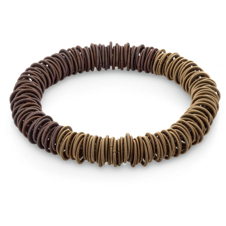 Armband Edelstahlfedern, Kupfer-Gold