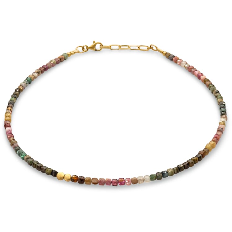 Toermalijnketting, roze-groen