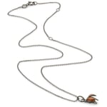 Collier avec pendentif coccinelle émaillé, rouge