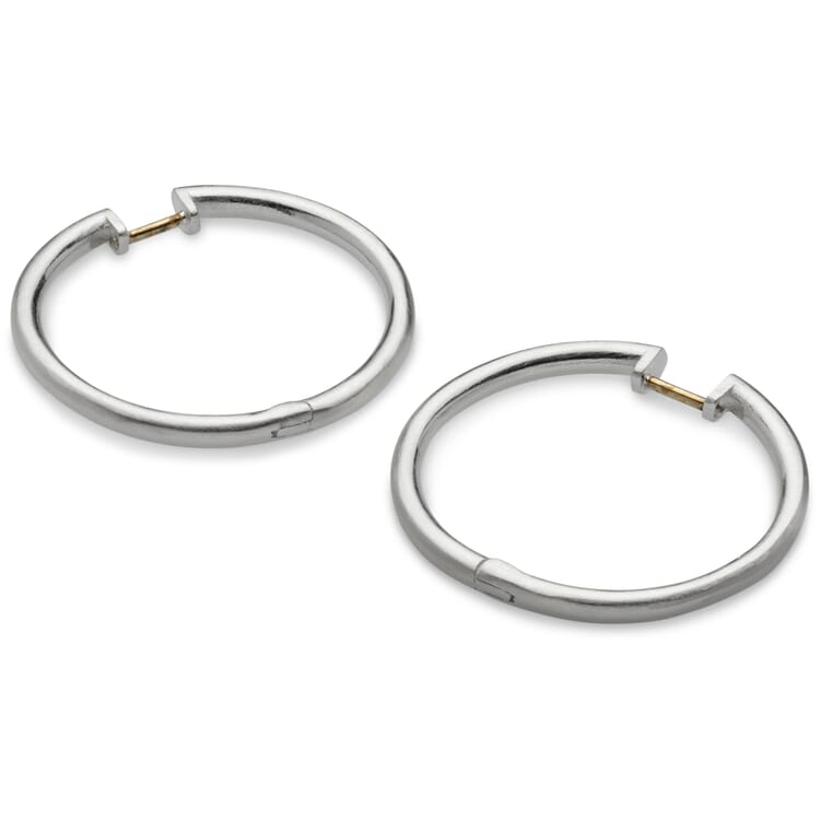 Creole round tube, Silver