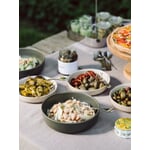 Large soup bowl (2 pieces) Matte green