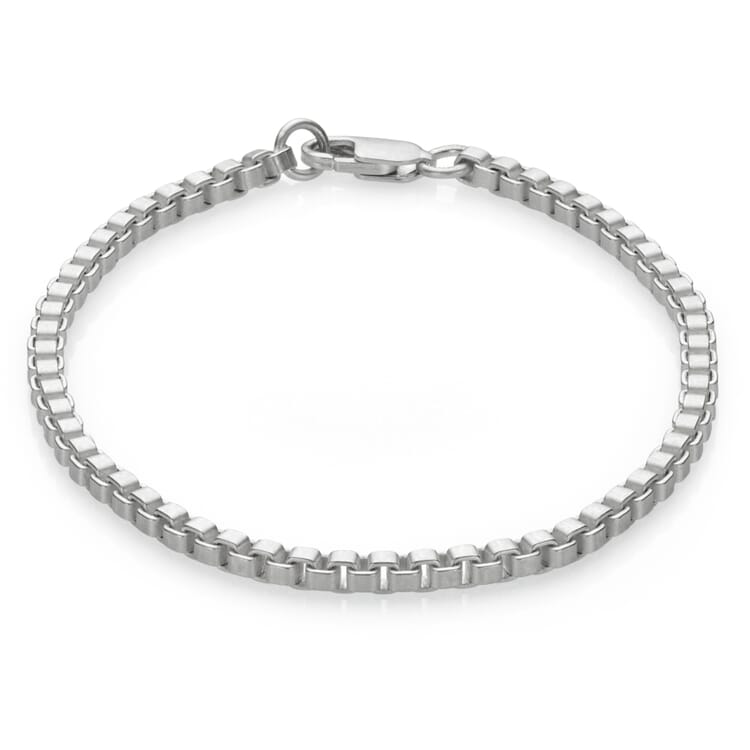 Armband Venezianer eckig, Silber