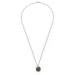 Necklace with smoky quartz pendant