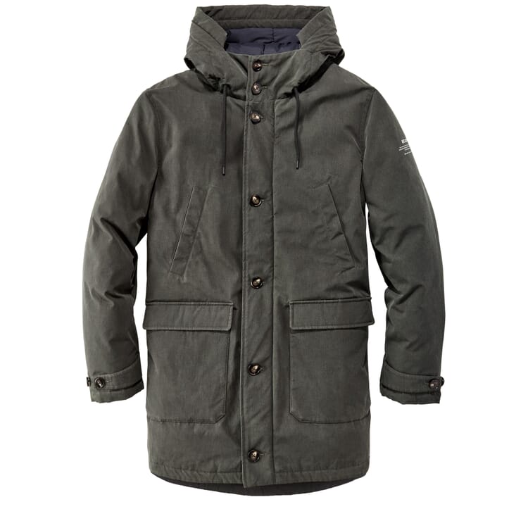 Herren-Winterjacke, Schiefergrau