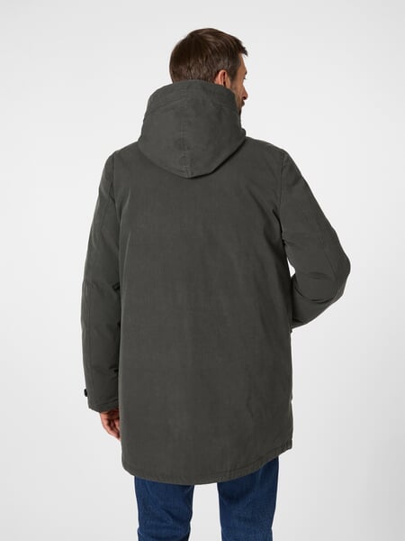 Herren-Winterjacke Schiefergrau, Tragebild