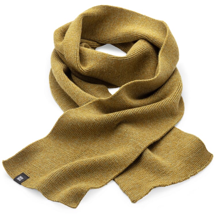 Kinder-Schal Merino-Baumwolle-Seide, Ocker