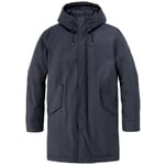 Herrenparka gefüttert Navy
