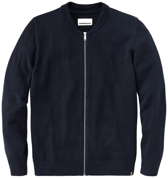Herenvest met rits Navy