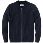 Herren-Strickjacke mit Zip Navy