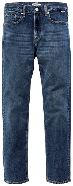 Herrenjeans Slim Straight Jeansblau