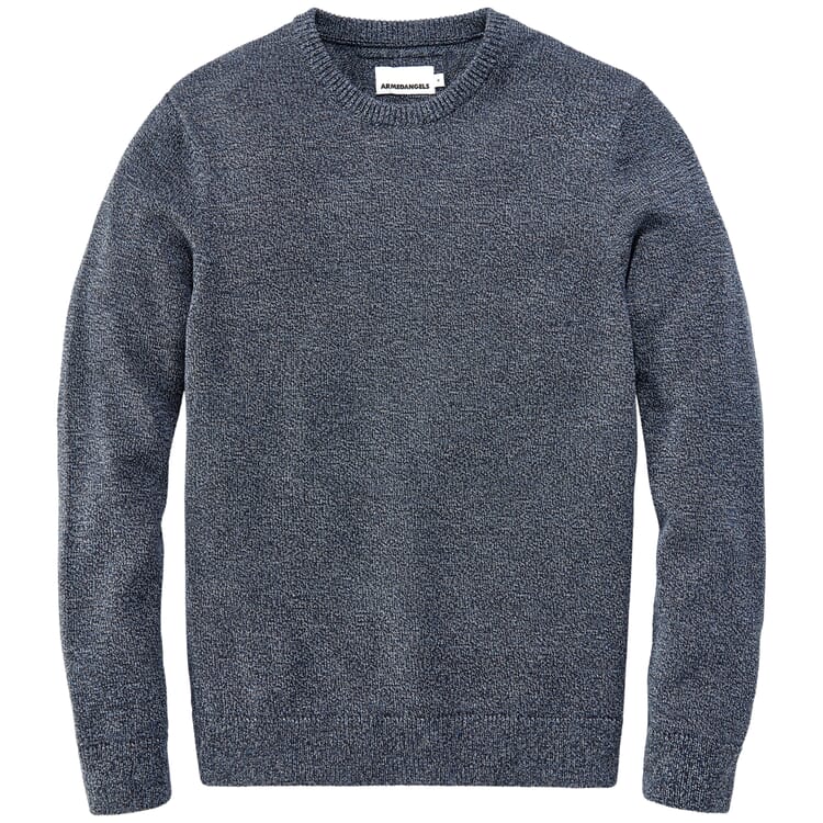 Pull en maille pour homme, Navymelange