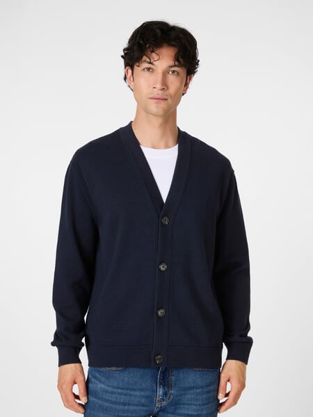 Heren vest Marine, gepresenteerd op een model