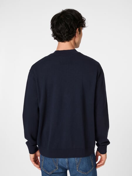 Heren vest Marine, gepresenteerd op een model