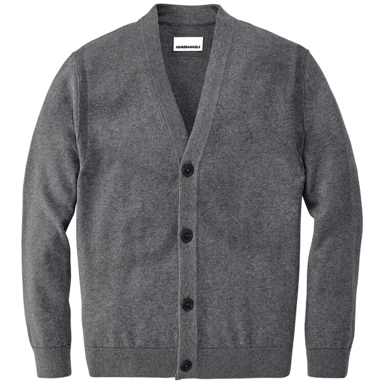 Herren-Strickjacke, Graumelange