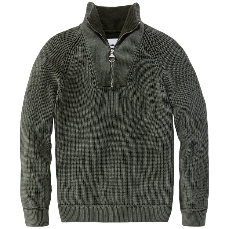 Troiera da uomo in maglia, Verde scuro