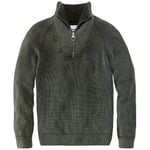 Troyen en tricot pour hommes Vert foncé
