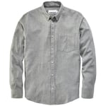 Camicia da uomo in cotone Grigio melange