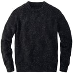 Herren-Strickpullover Schwarz