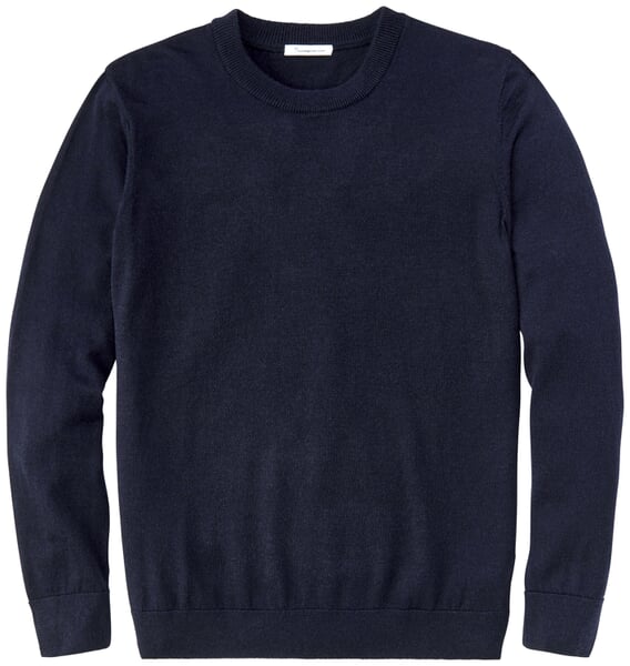 Men sweater merino wool Navy