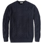 Pull pour homme à motif aranais Bleu marine