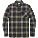 Heren Flanellen Overhemd Plaid Groen-blauw