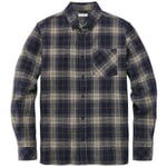 Camicia di flanella a quadri da uomo Verde-blu